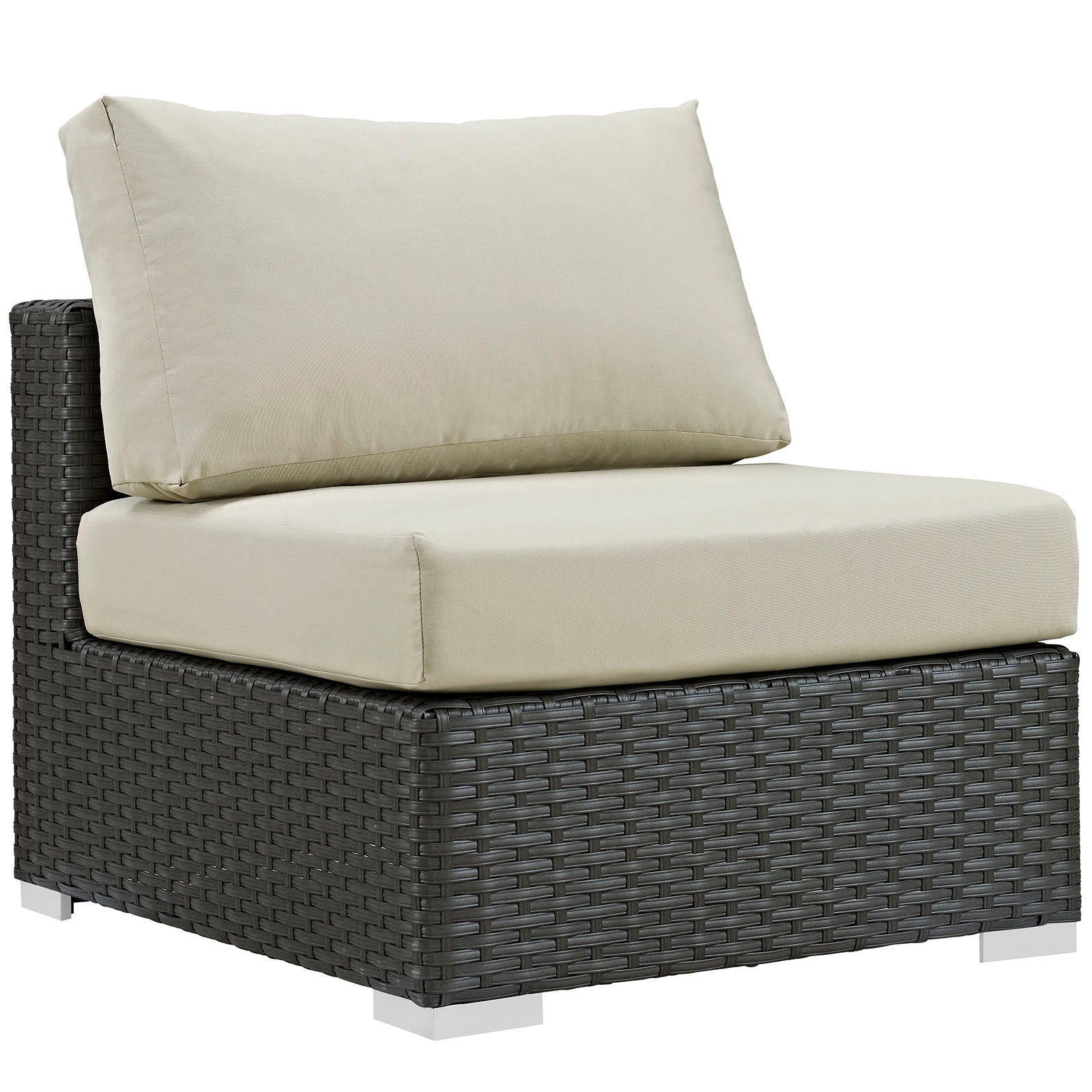 Sojourn 5 Piece Outdoor Patio Sunbrella¨ Sectional Set by Modway