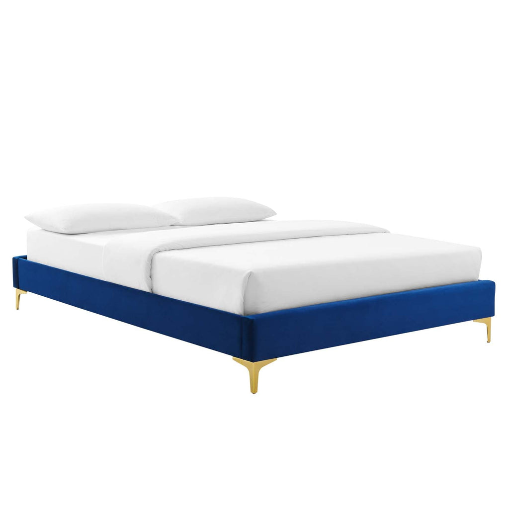 Sutton Performance Velvet Queen Bed Frame by Modway