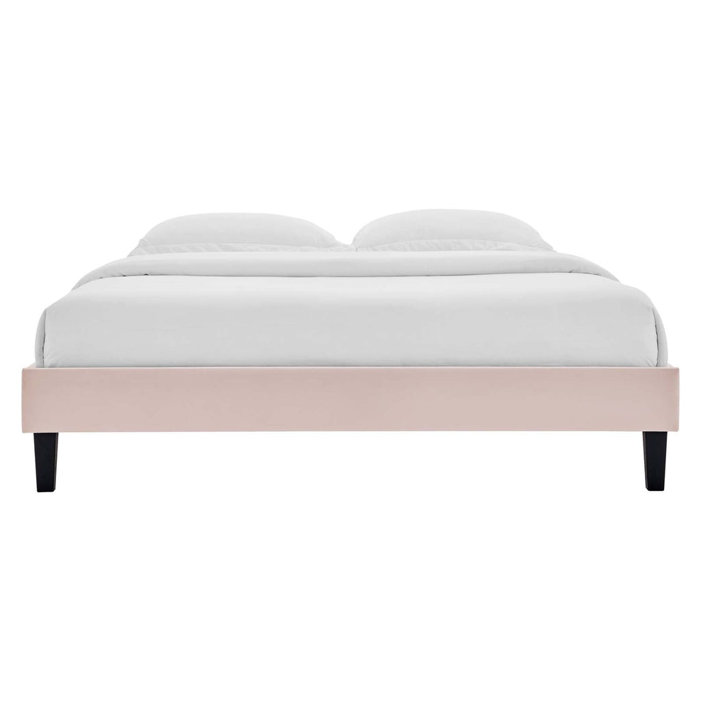Reign Performance Velvet Twin Platform Bed Frame by Modway