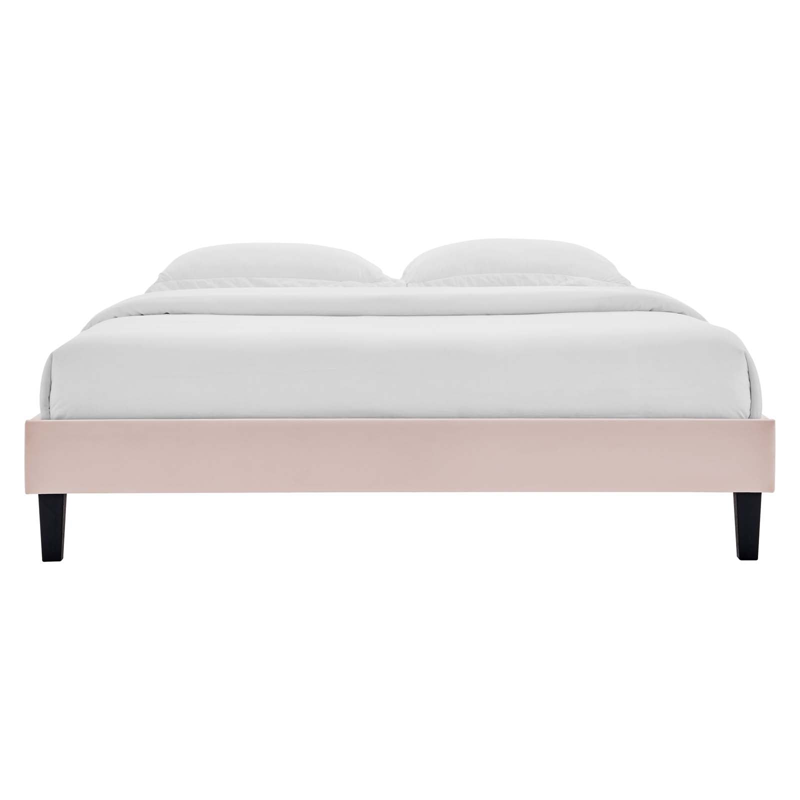 Reign Performance Velvet Twin Platform Bed Frame by Modway
