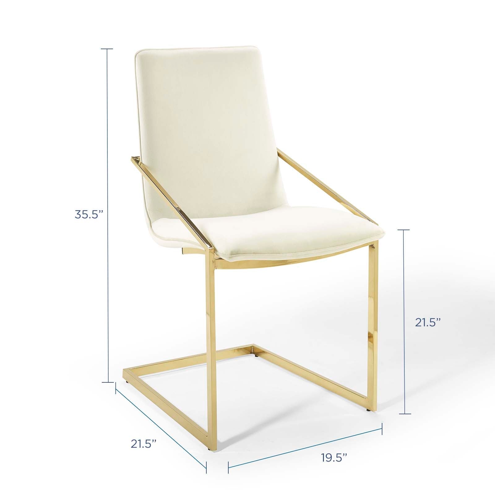 Pitch Performance Velvet Dining Armchair by Modway