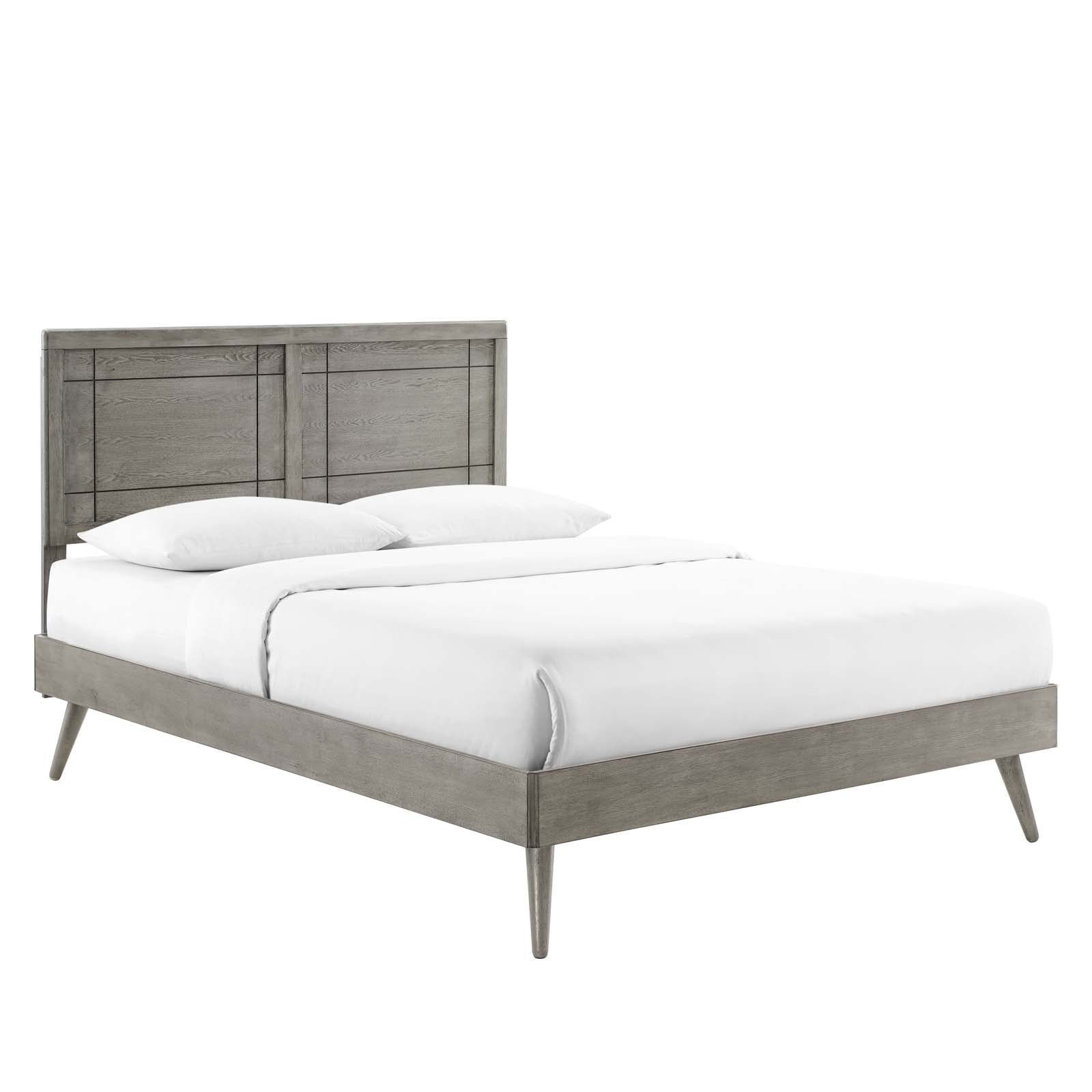 Marlee Wood Twin Platform Bed With Splayed Legs by Modway