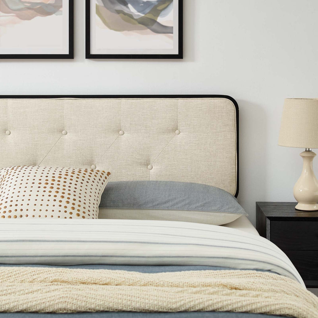 Bridgette Wood King Platform Bed With Splayed Legs by Modway