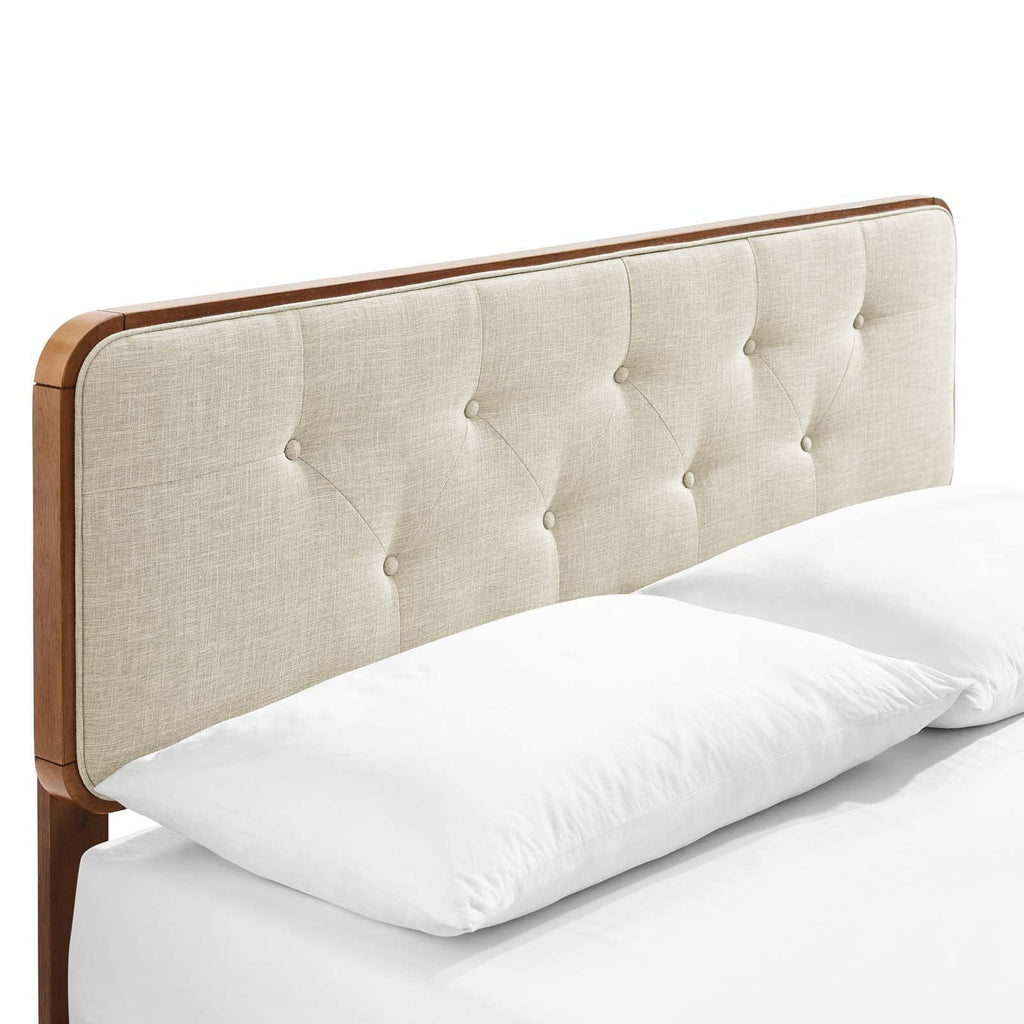 Bridgette Wood King Platform Bed With Angular Frame by Modway