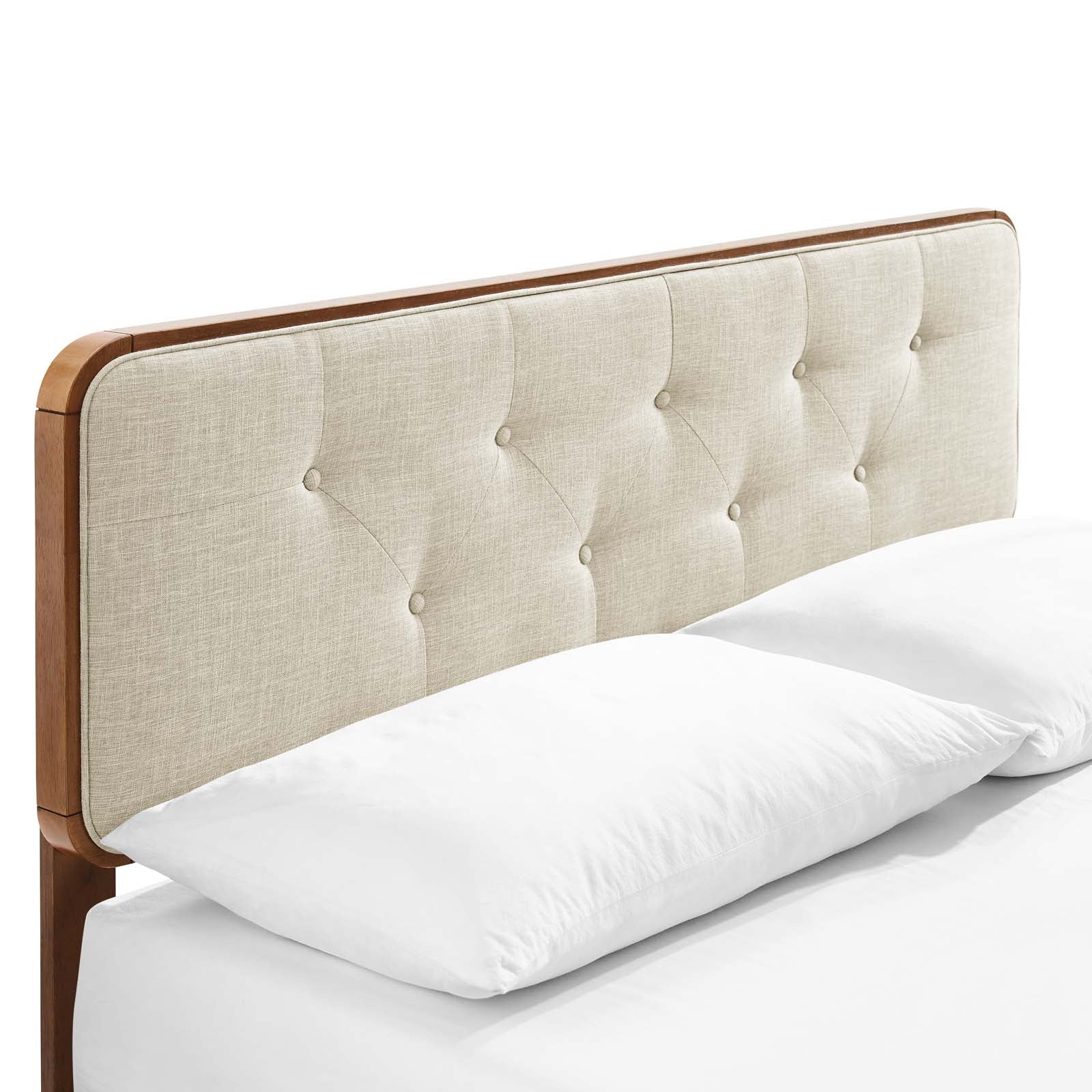 Bridgette Wood King Platform Bed With Angular Frame by Modway