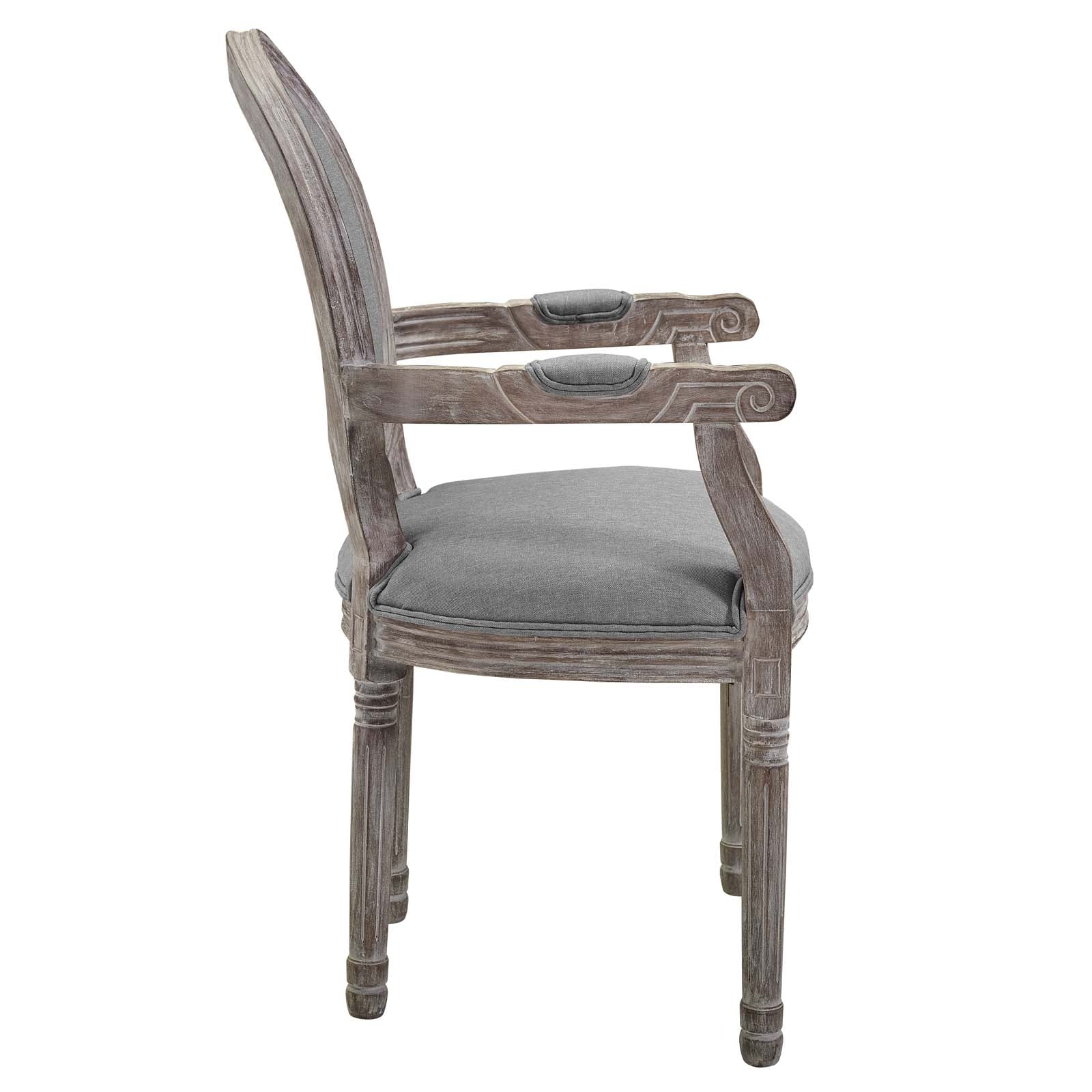 Emanate Upholstered Fabric Dining Armchair Set of 4 by Modway