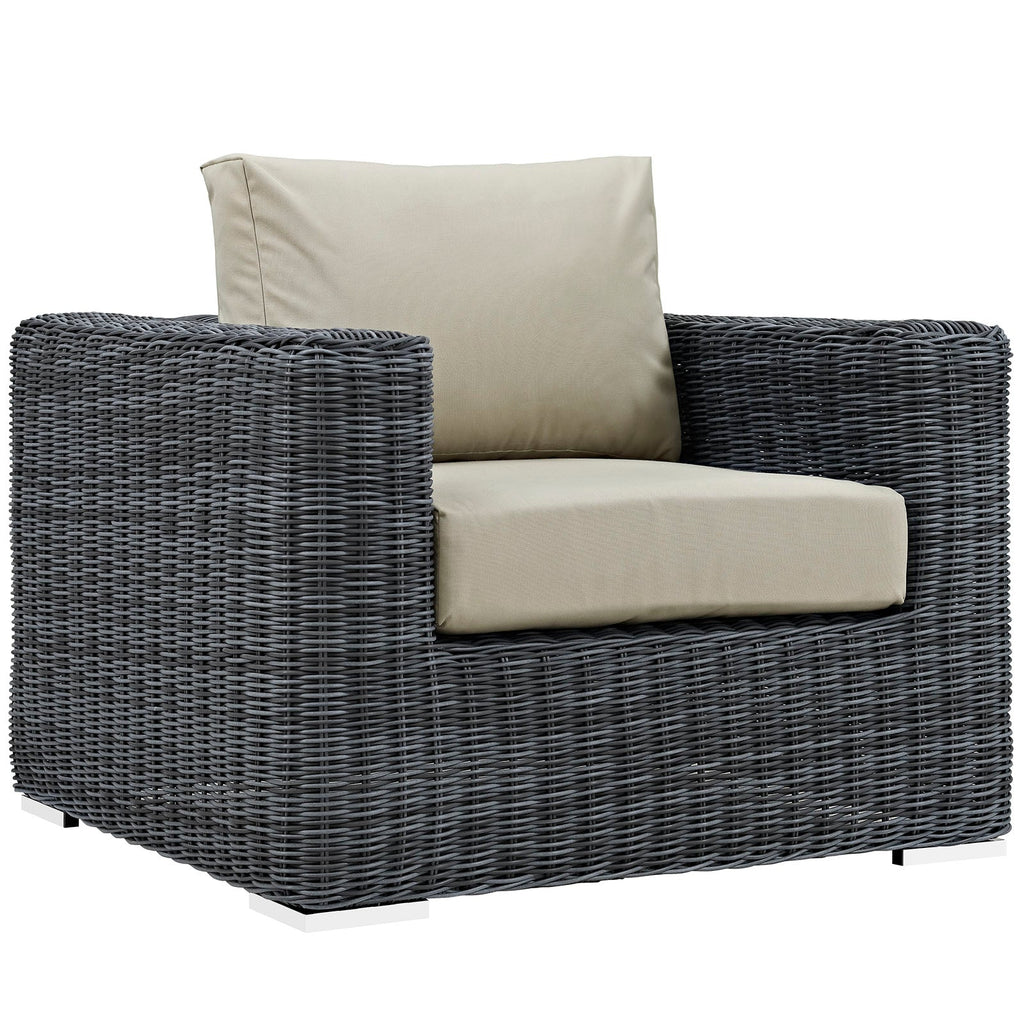 Summon 7 Piece Outdoor Patio Sunbrella¨ Sectional Set by Modway