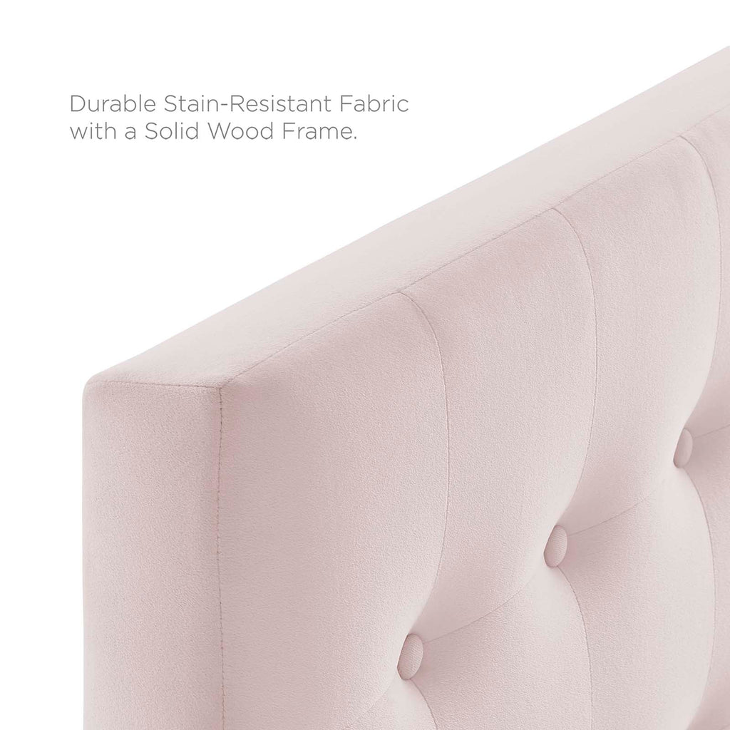 Emily Biscuit Tufted Performance Velvet Twin Headboard by Modway