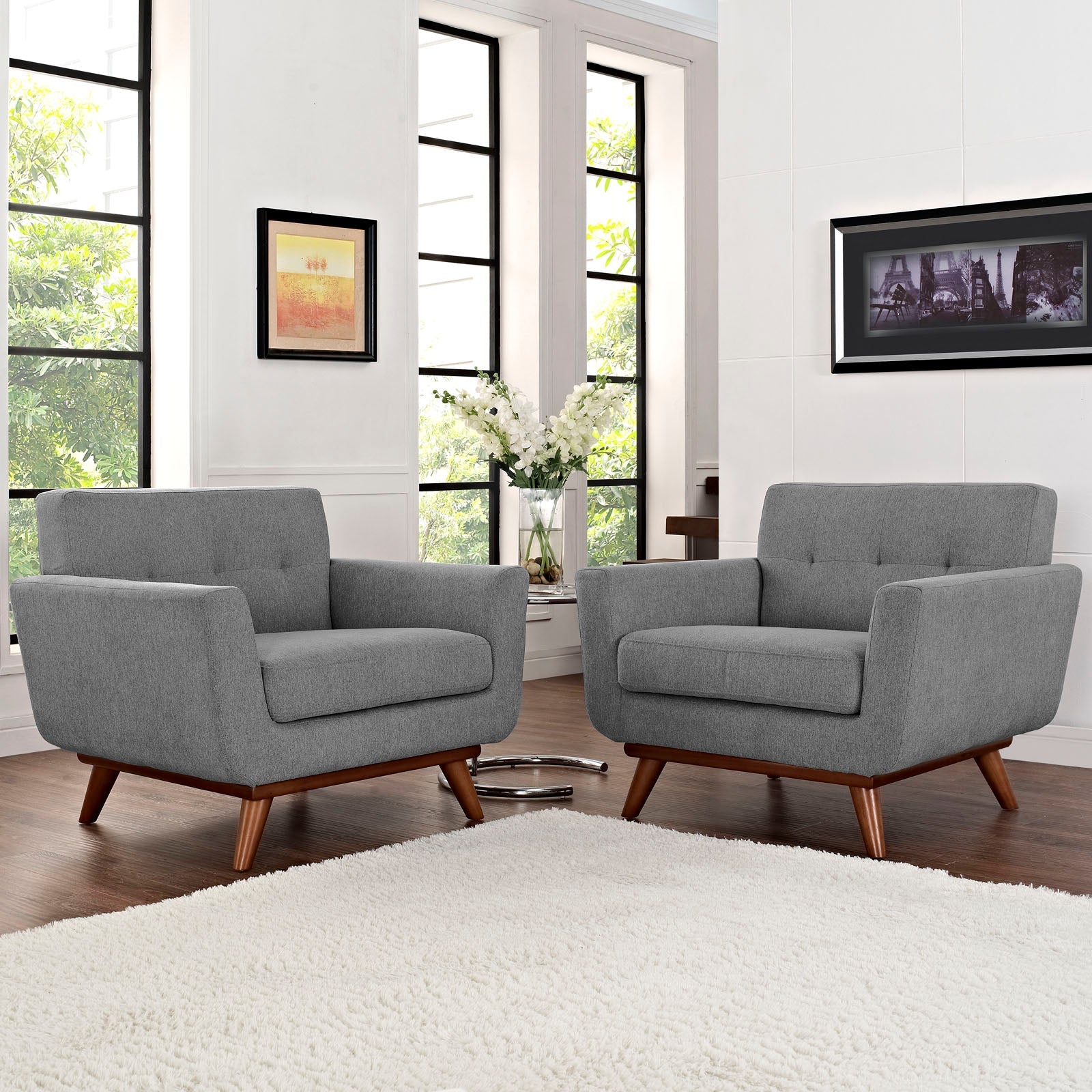 Engage Wood Armchair Set of 2 by Modway