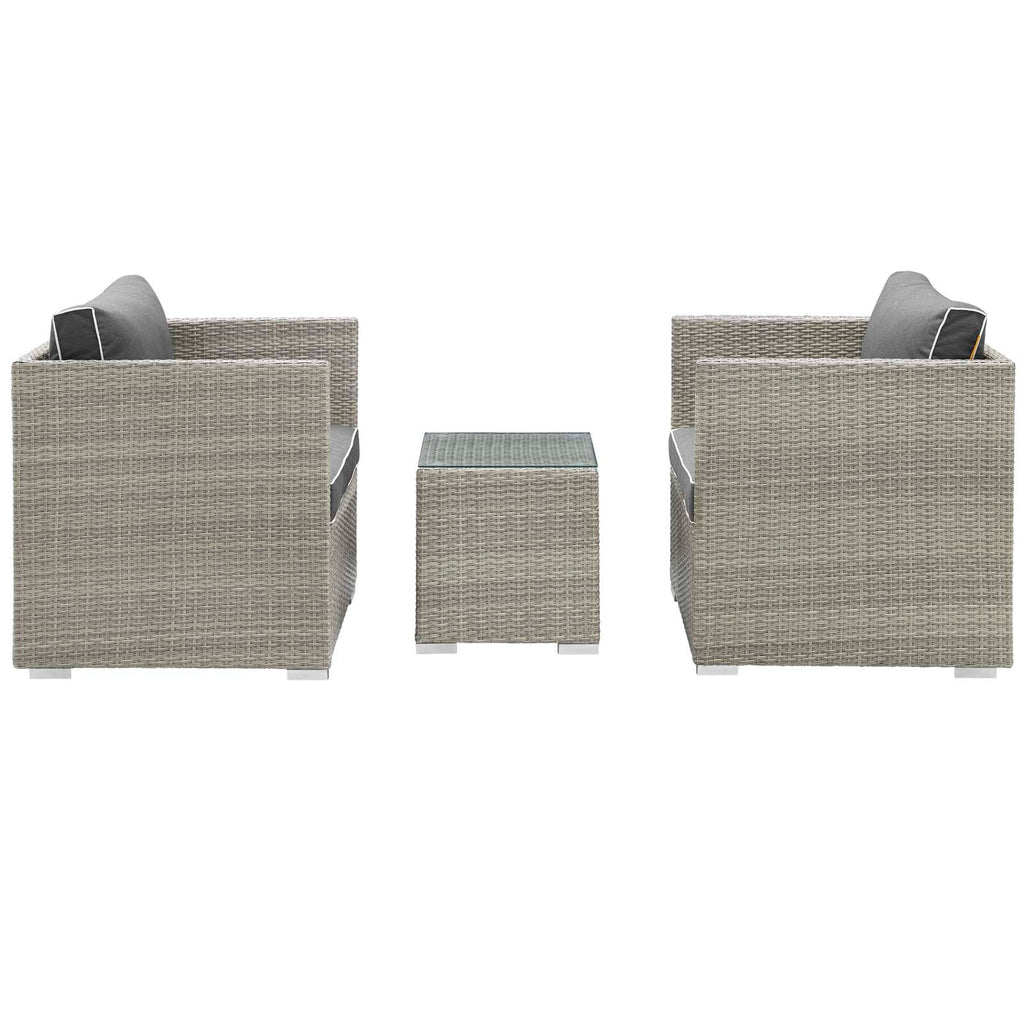 Repose 3 Piece Outdoor Patio Sectional Set by Modway
