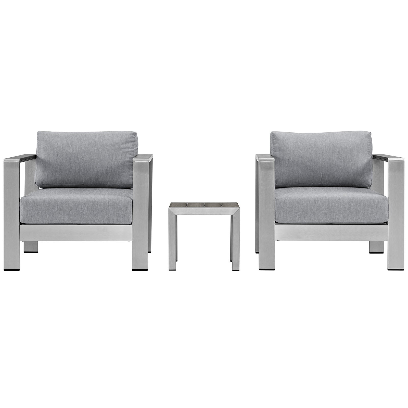 Shore 3 Piece Outdoor Patio Aluminum Set by Modway