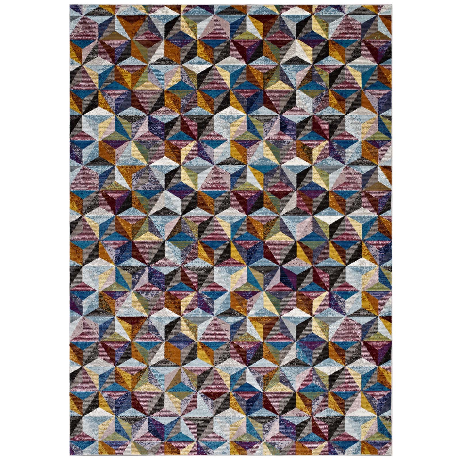 Arisa Geometric Hexagon Mosaic 8x10 Area Rug by Modway