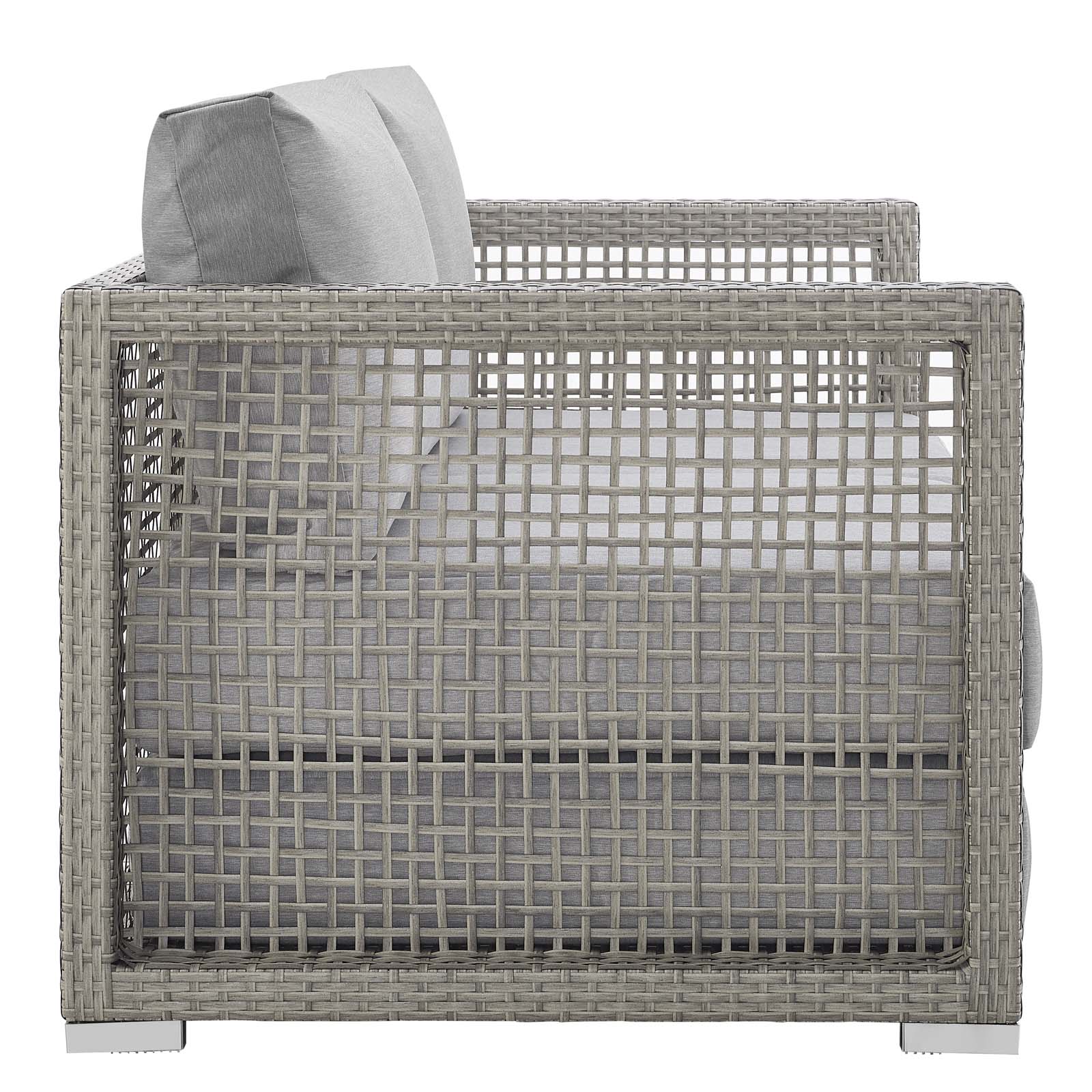 Aura Outdoor Patio Wicker Rattan Loveseat by Modway