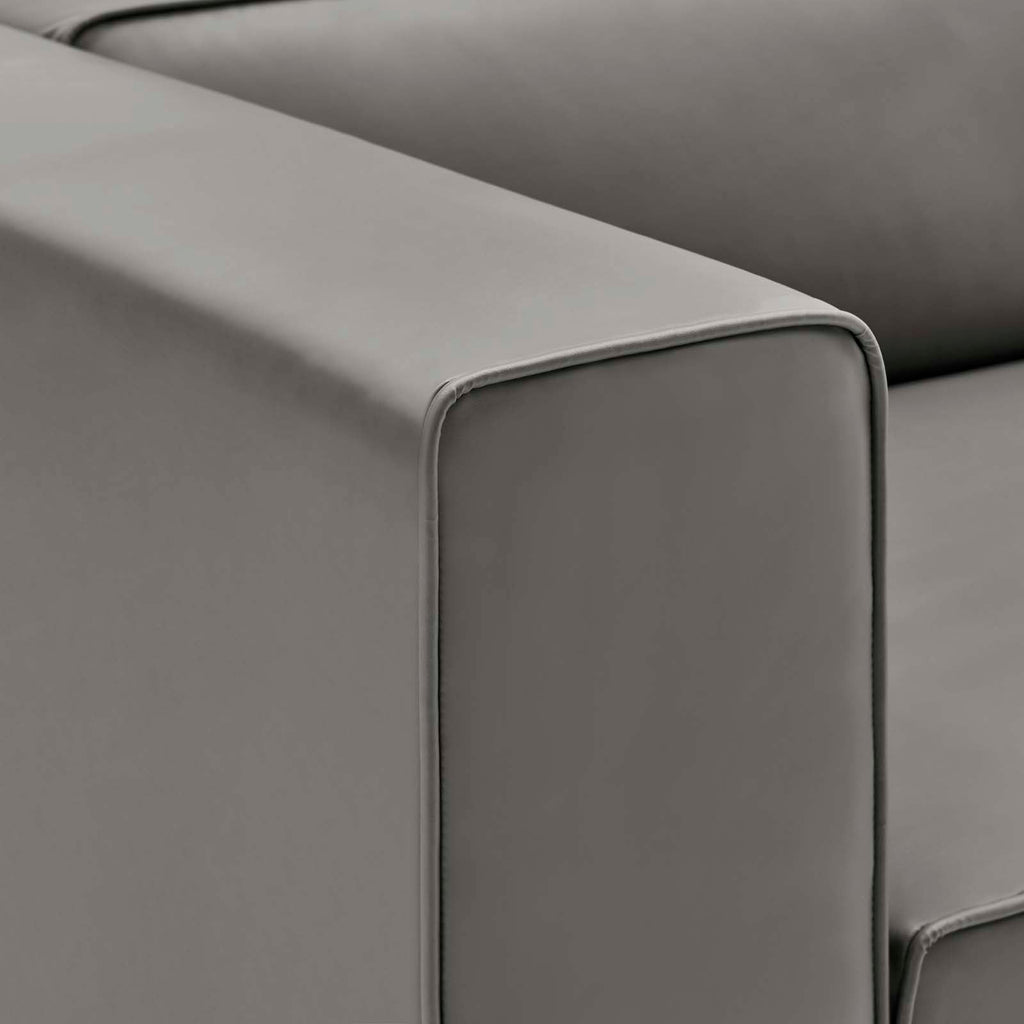 Mingle Vegan Leather Left-Arm Chair by Modway