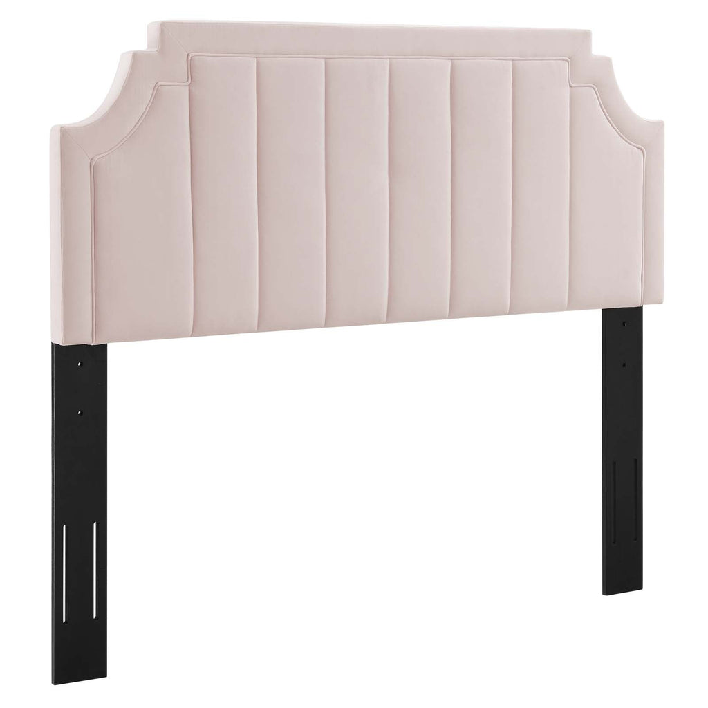 Alyona Channel Tufted Performance Velvet Full/Queen Headboard by Modway