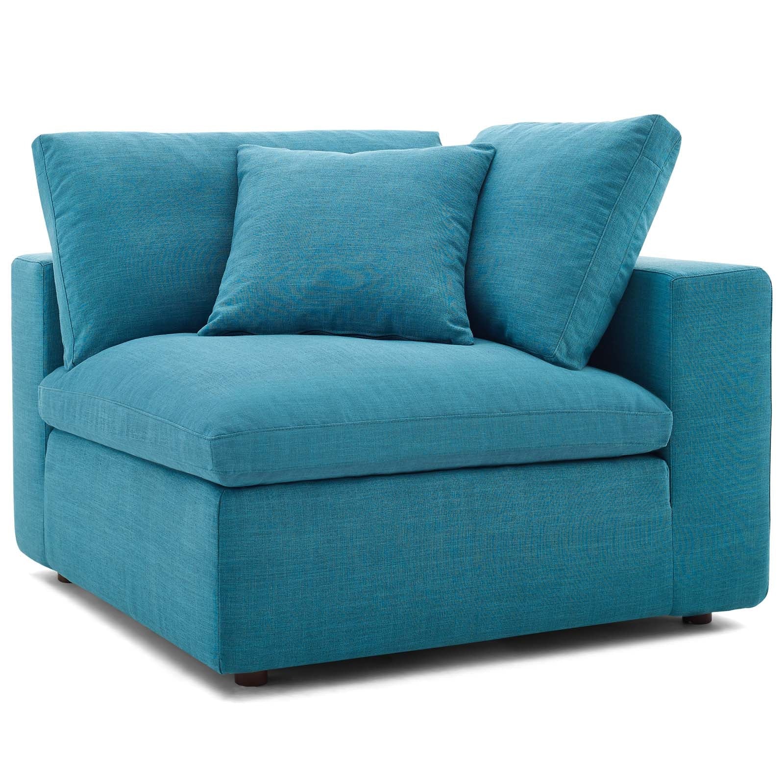Commix 5-Piece Down Filled Overstuffed Armless Sectional Sofa by Modway