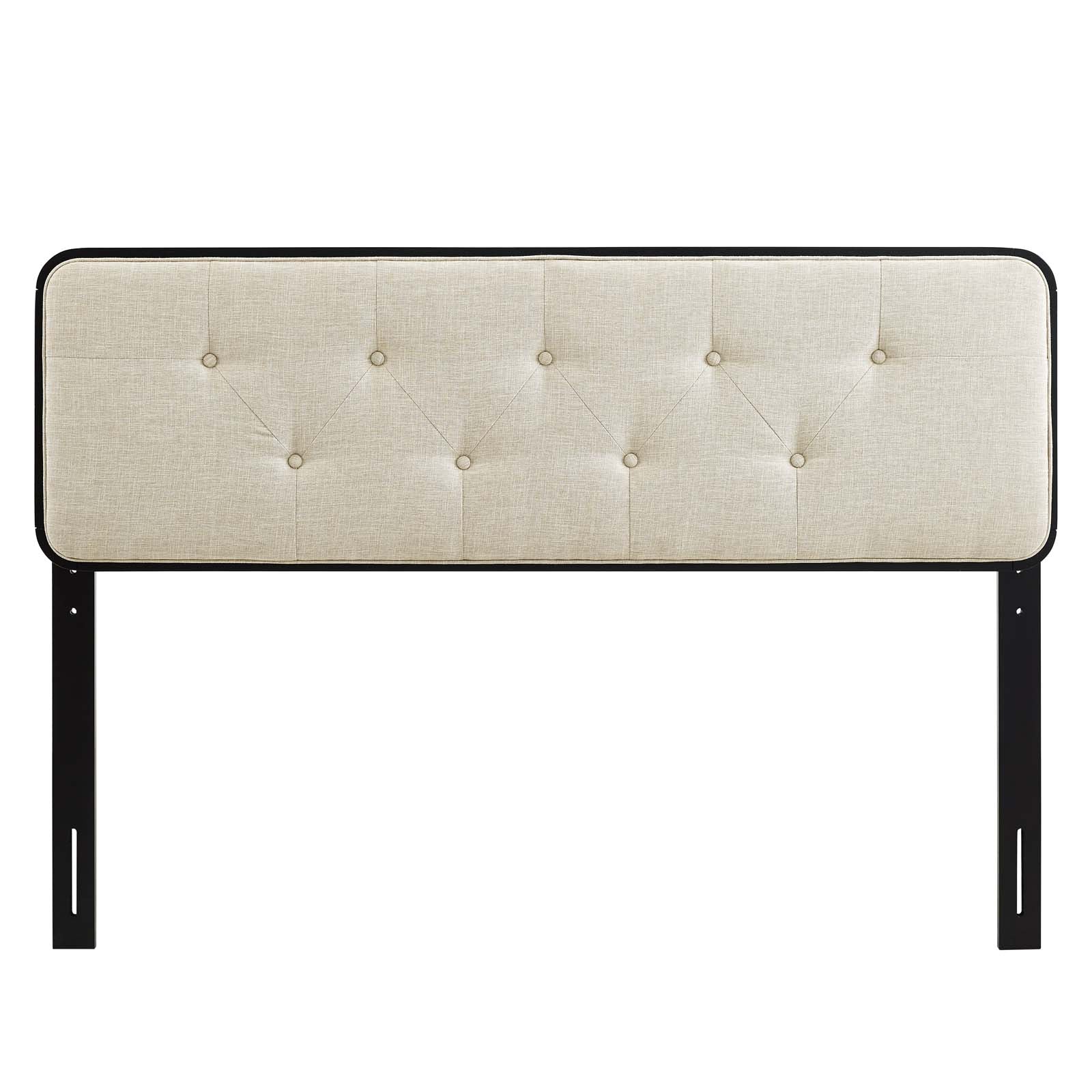 Collins Tufted Fabric and Wood King Headboard by Modway