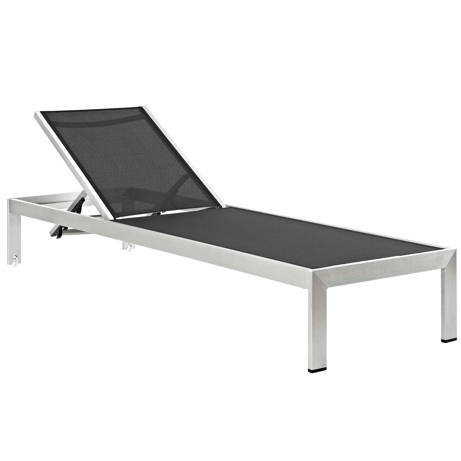 Shore 3 Piece Outdoor Patio Aluminum Chaise with Cushions by Modway
