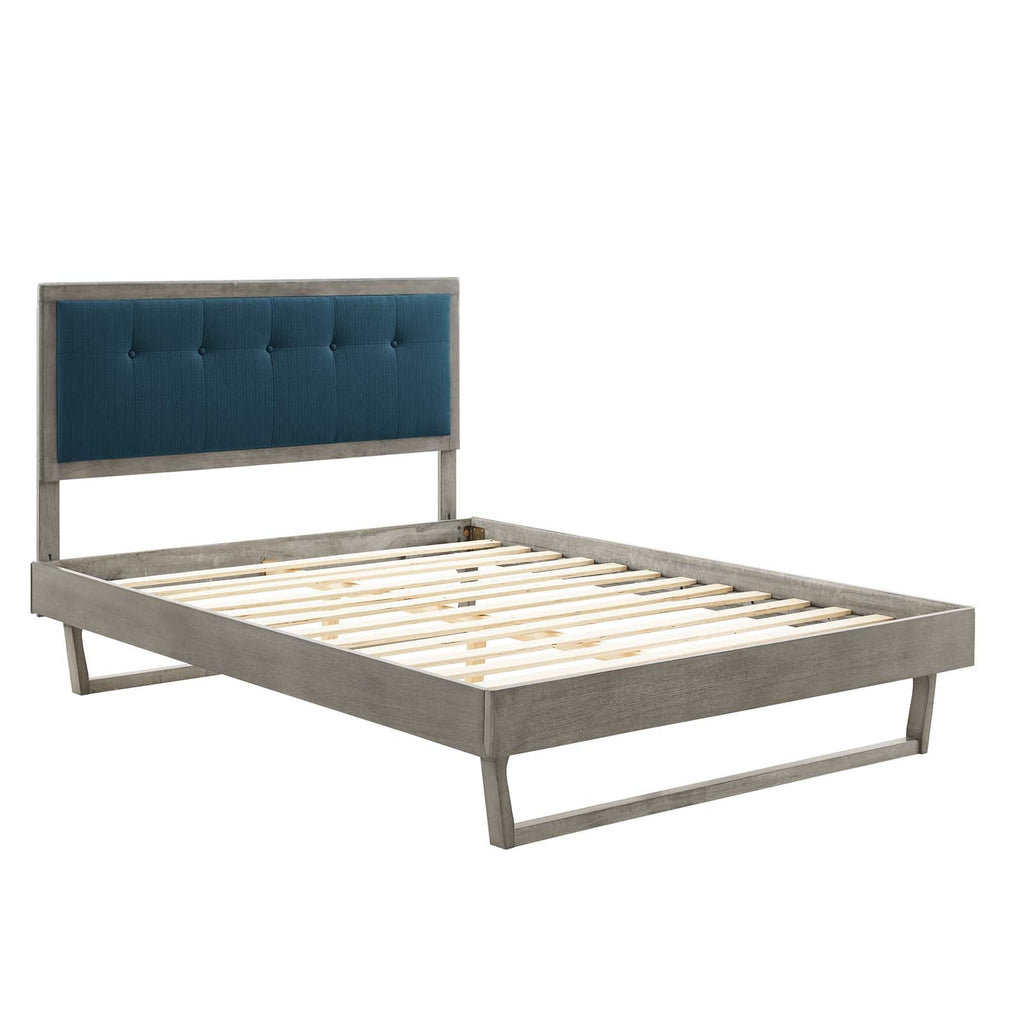 Willow Wood King Platform Bed With Angular Frame by Modway