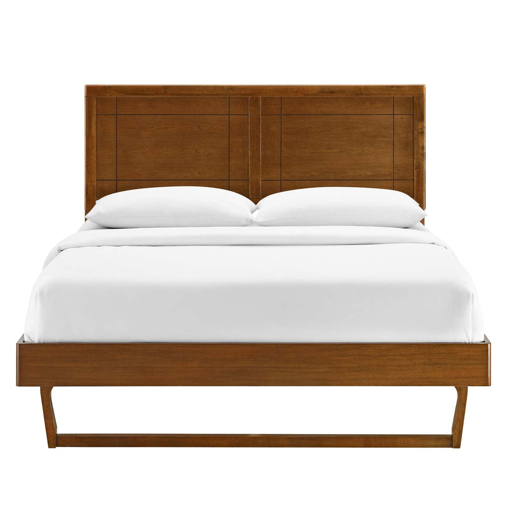 Marlee Wood Twin Platform Bed With Angular Frame by Modway