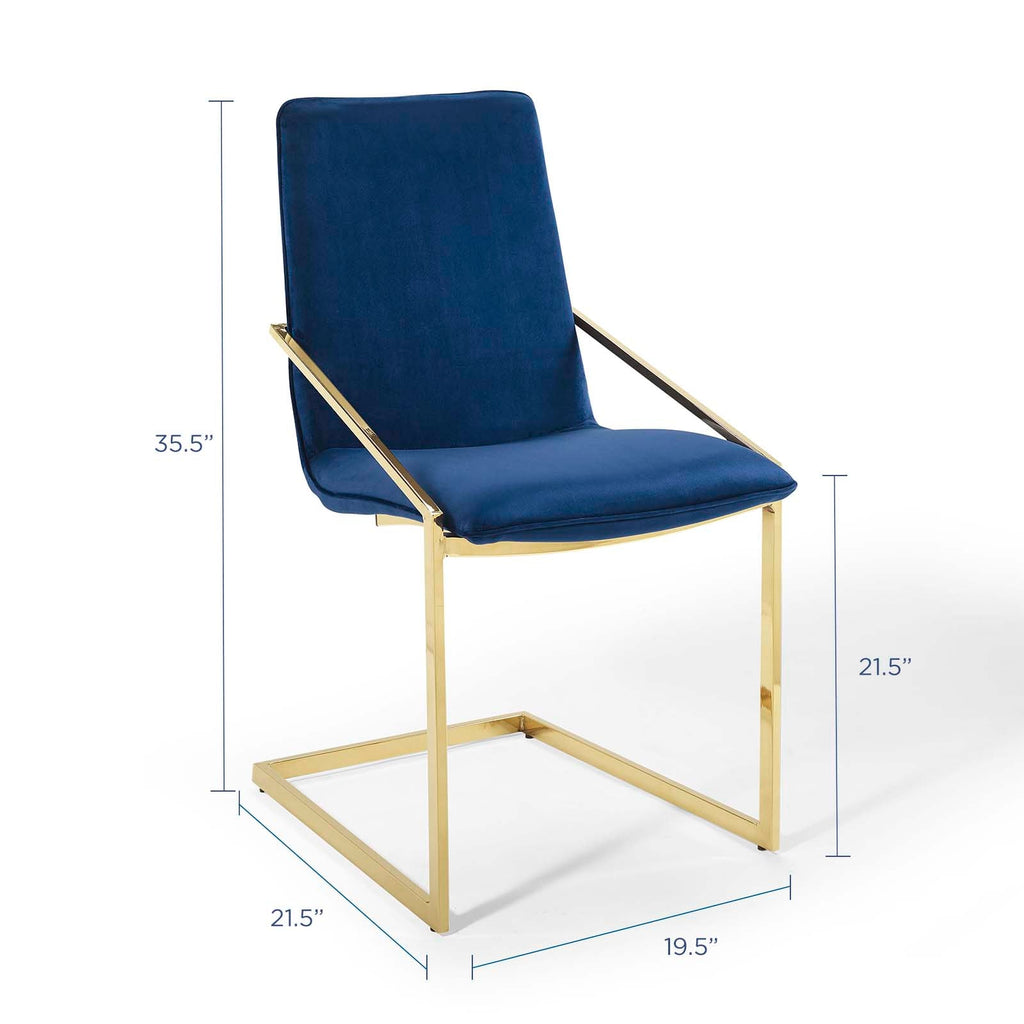 Pitch Performance Velvet Dining Armchair by Modway