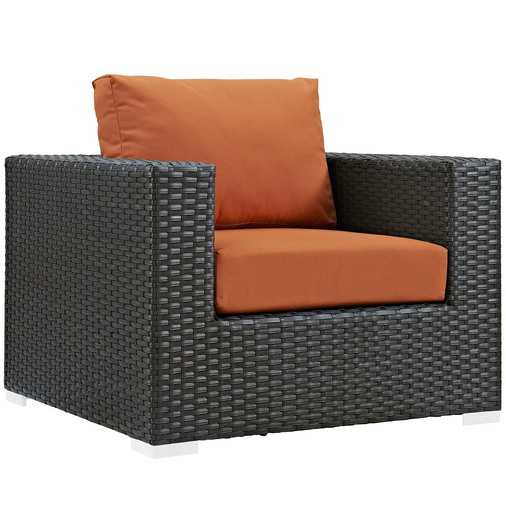 Sojourn 7 Piece Outdoor Patio Sunbrella¨ Sectional Set by Modway