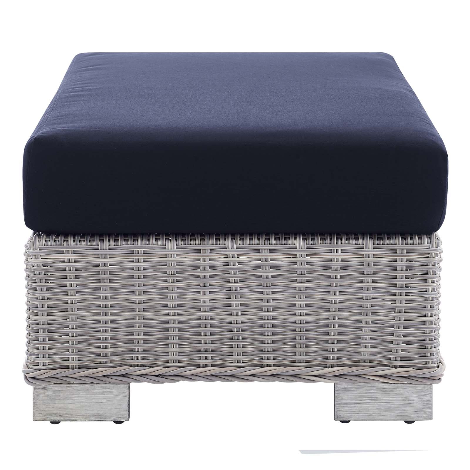 Conway Sunbrella¨ Outdoor Patio Wicker Rattan Ottoman by Modway