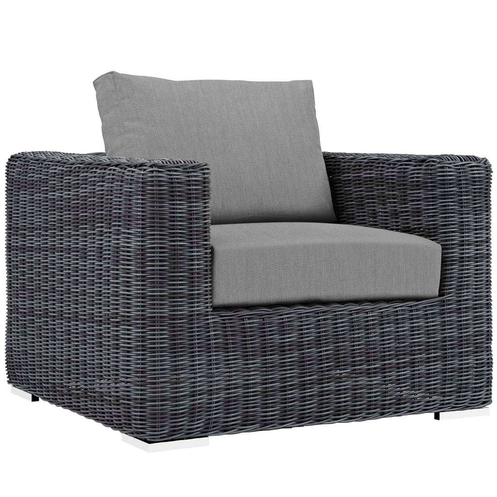 Summon 3 Piece Outdoor Patio Sunbrella¨ Sectional Set by Modway