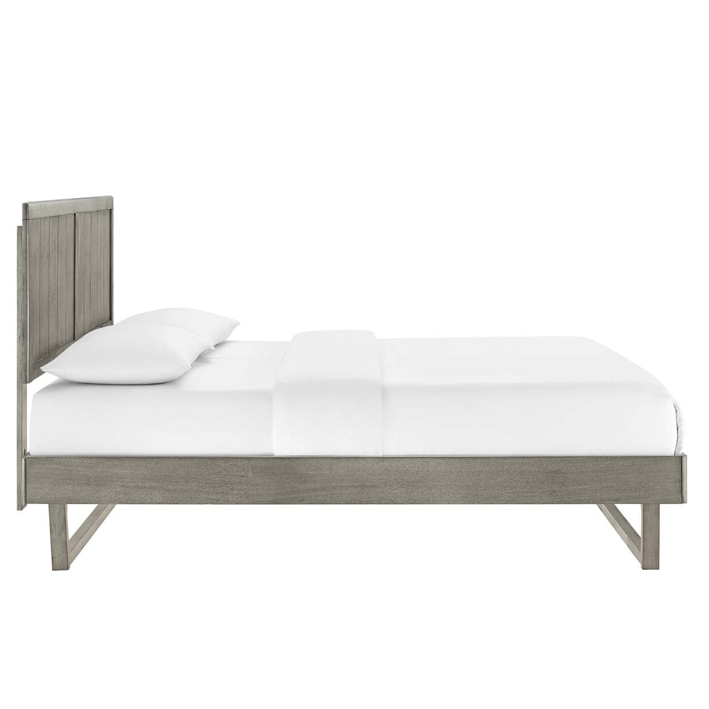 Alana Wood Full Platform Bed With Angular Frame by Modway