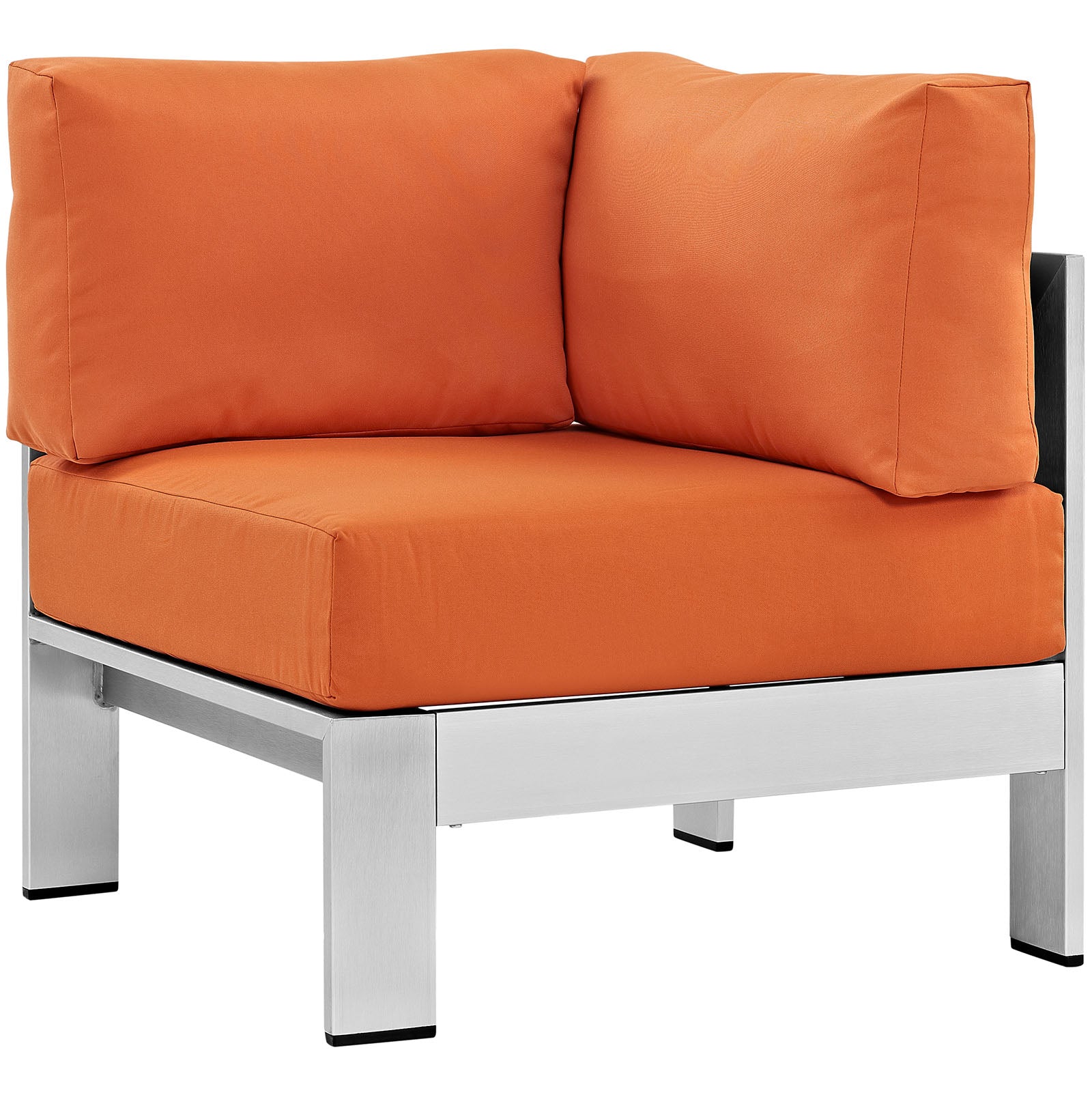 Shore 5 Piece Outdoor Patio Aluminum Sectional Sofa Set by Modway