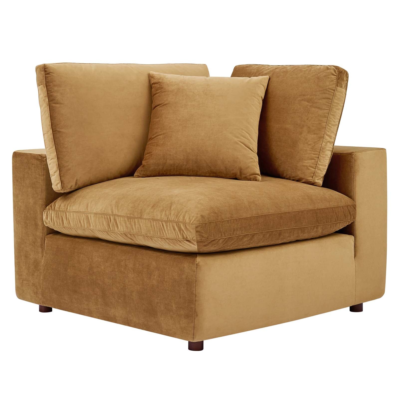 Commix 8-Piece Down Filled Overstuffed Performance Velvet Sectional Sofa by Modway