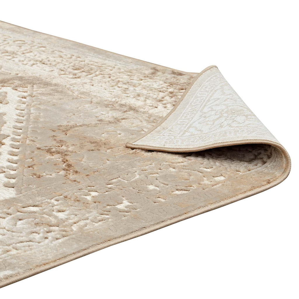 Rosina Distressed Vintage Medallion 5x8 Area Rug by Modway
