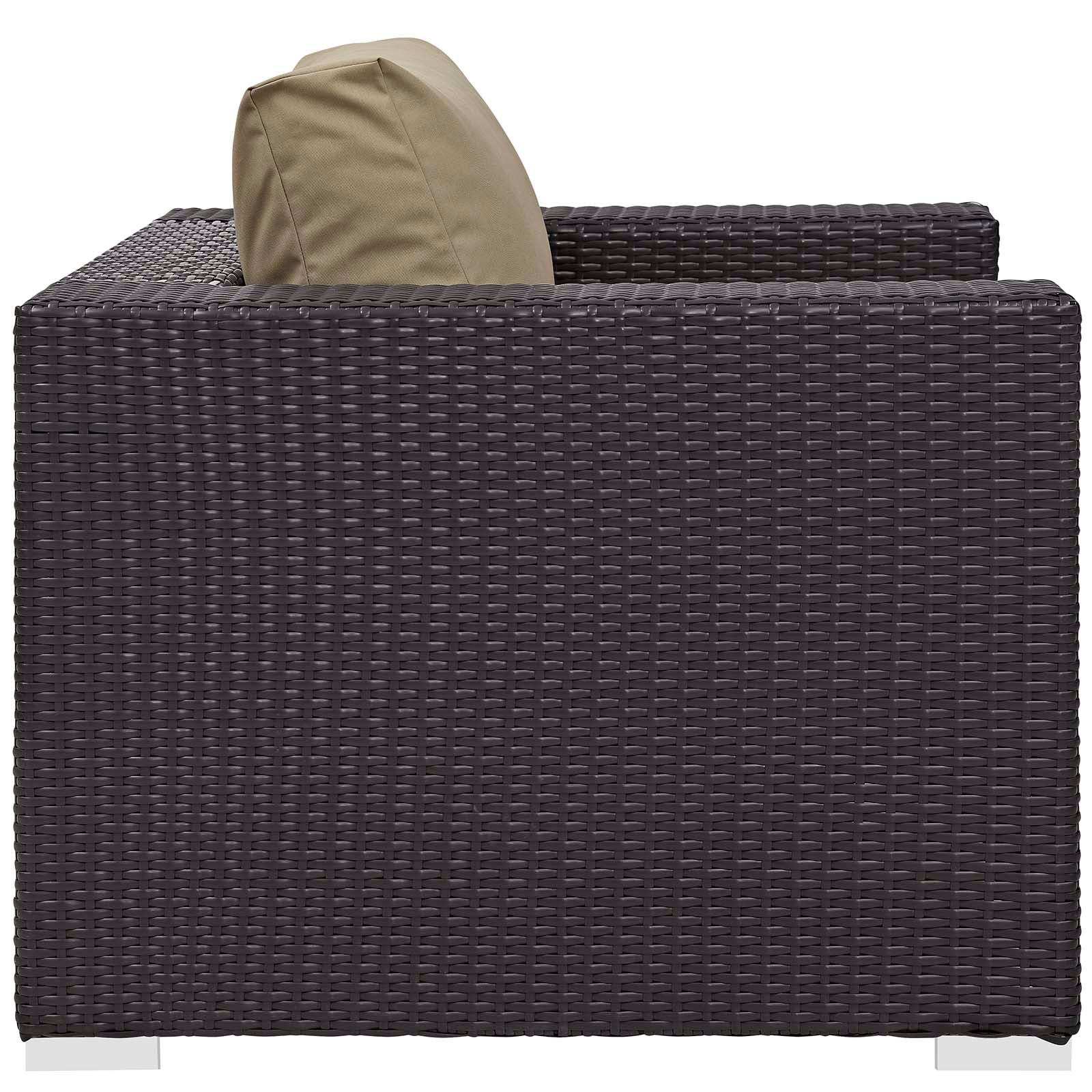 Convene 5 Piece Set Outdoor Patio with Fire Pit by Modway