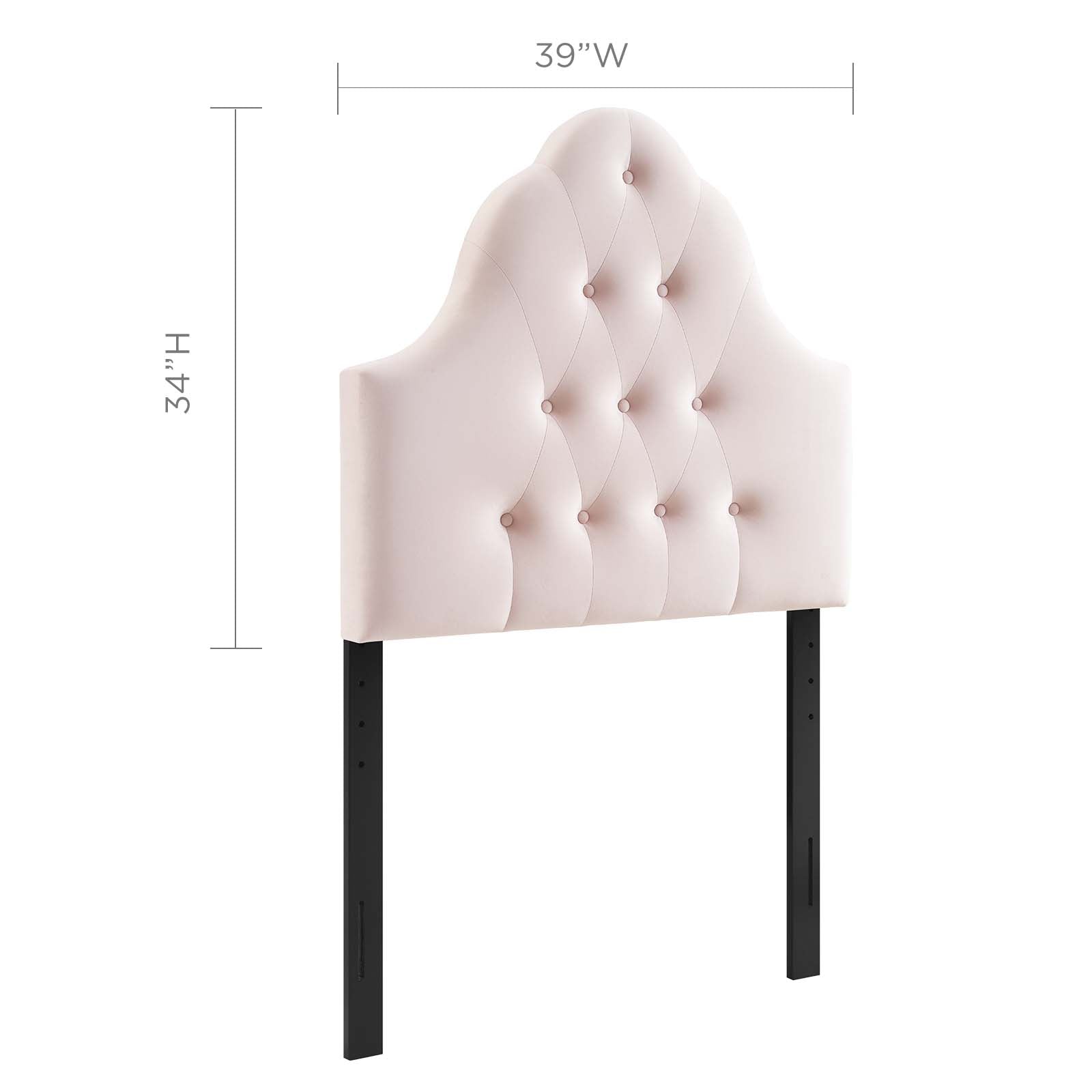 Sovereign Diamond Tufted Performance Velvet Twin Headboard by Modway