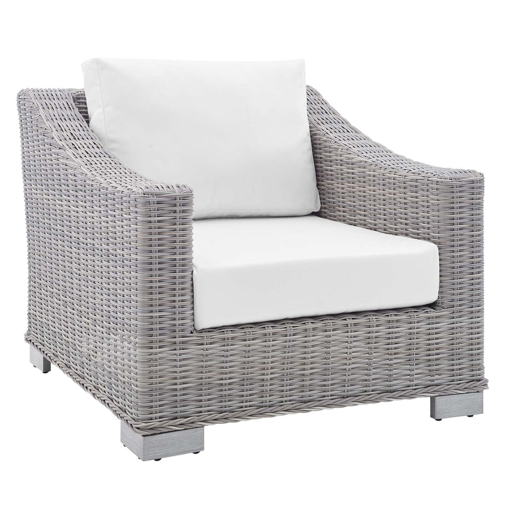 Conway 4-Piece Sunbrella¨ Outdoor Patio Wicker Rattan Furniture Set by Modway
