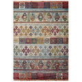 Tribute Nala Distressed Vintage Floral Lattice 8x10 Area Rug by Modway
