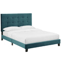 Melanie Tufted Button Upholstered Performance Velvet Queen Platform Bed by Modway
