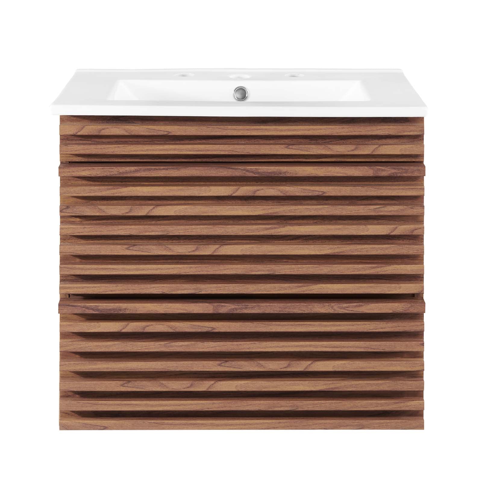 Render 24" Wall-Mount Bathroom Vanity by Modway