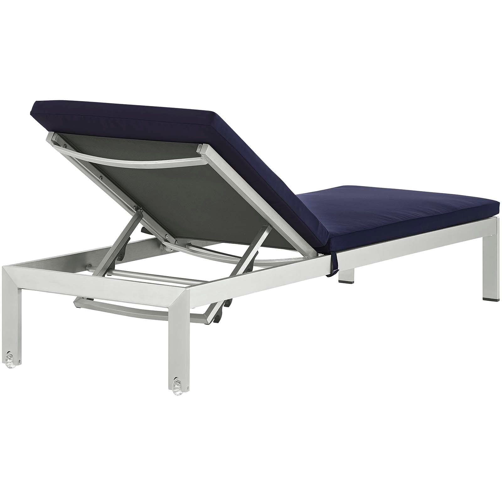 Shore Outdoor Patio Aluminum Chaise with Cushions Set of 2 by Modway