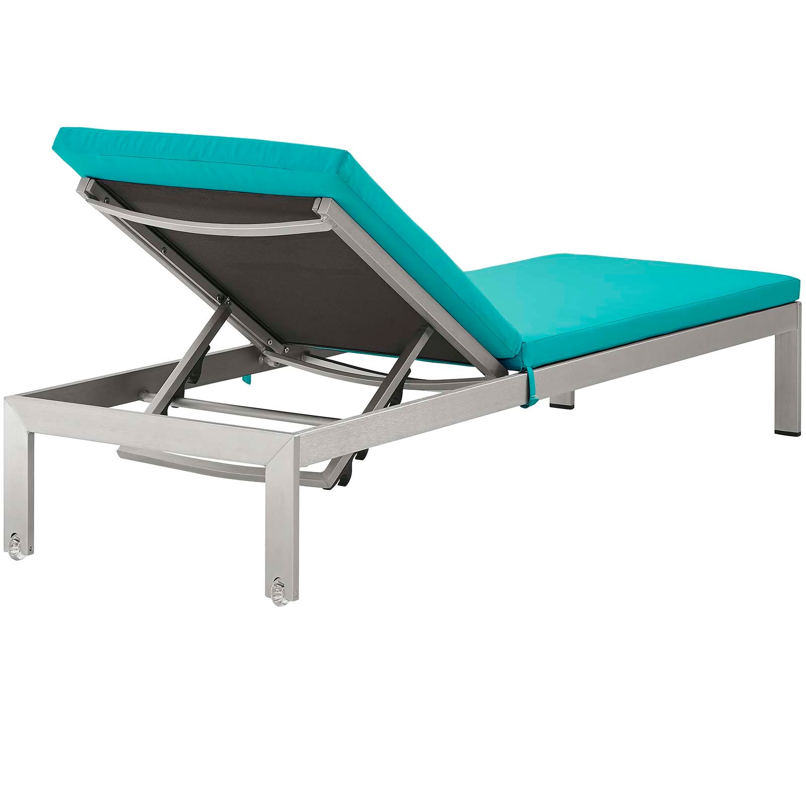 Shore Outdoor Patio Aluminum Chaise with Cushions Set of 2 by Modway
