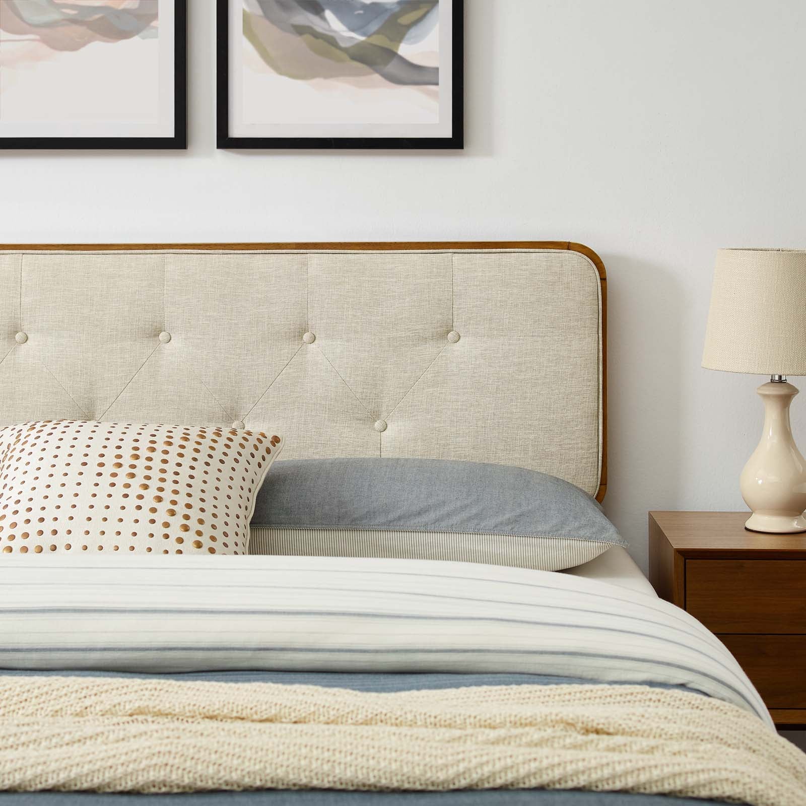 Bridgette Wood Full Platform Bed With Splayed Legs by Modway