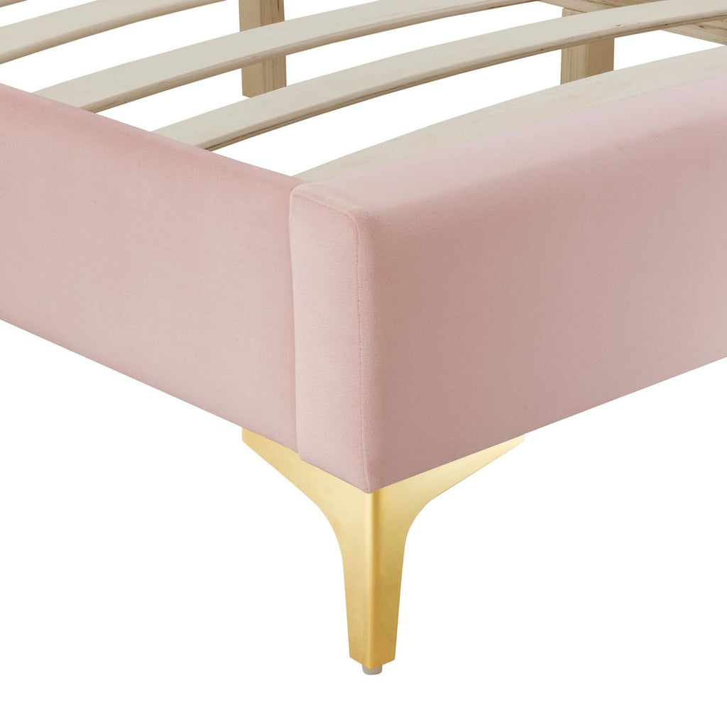 Sutton Performance Velvet King Bed Frame by Modway