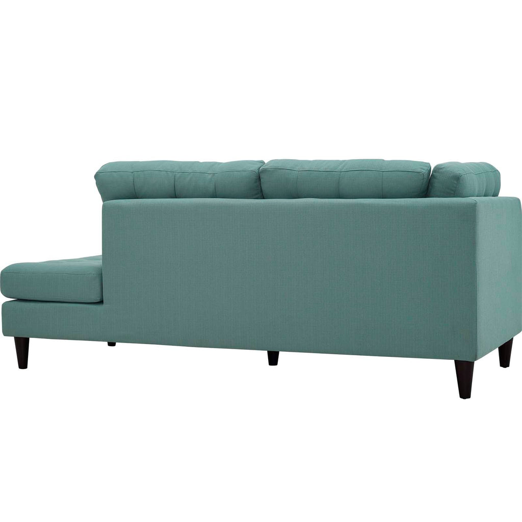 Empress Upholstered Fabric Right Facing Bumper by Modway