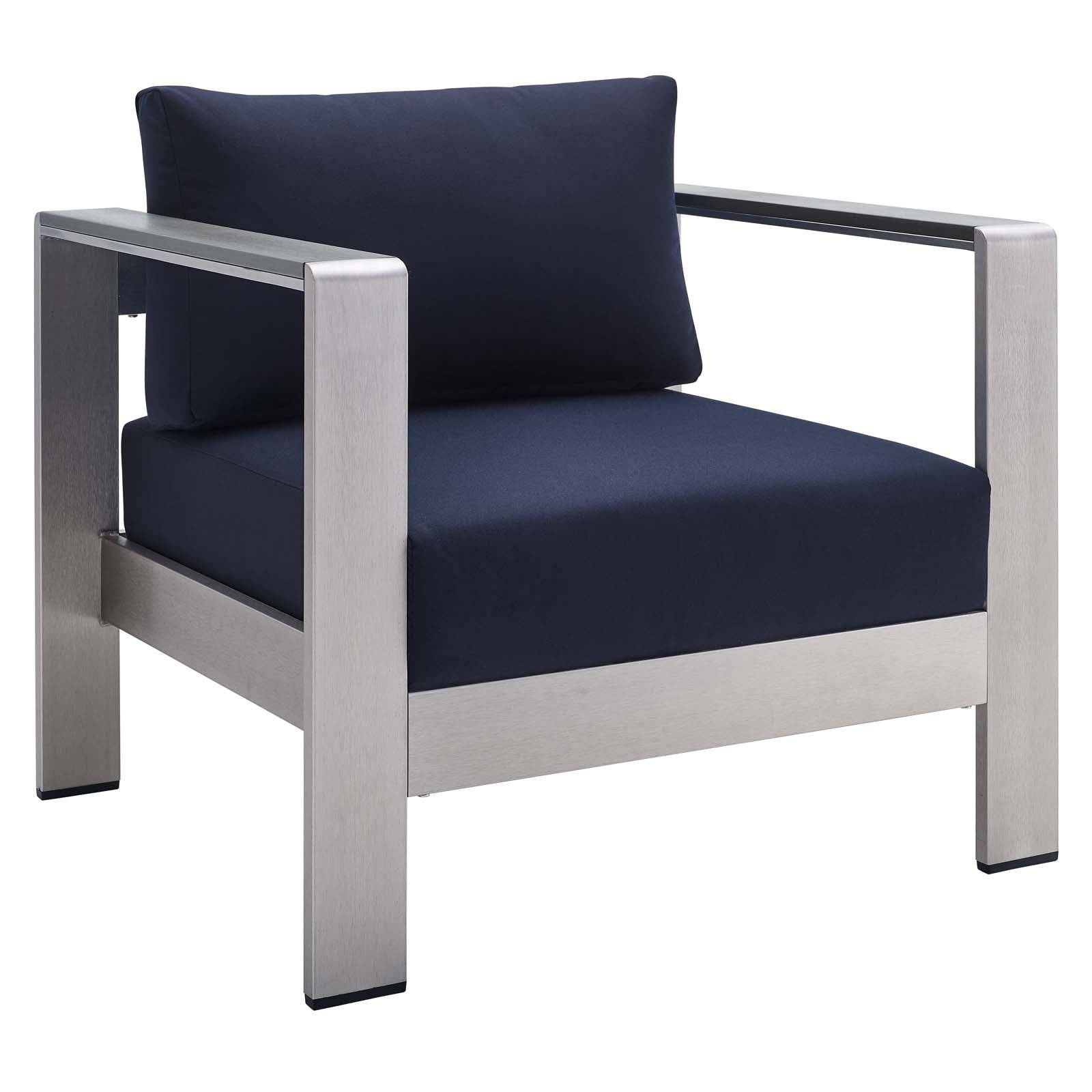 Shore 7 Piece Sunbrella¨ Fabric Outdoor Patio Aluminum Sectional Sofa Set by Modway