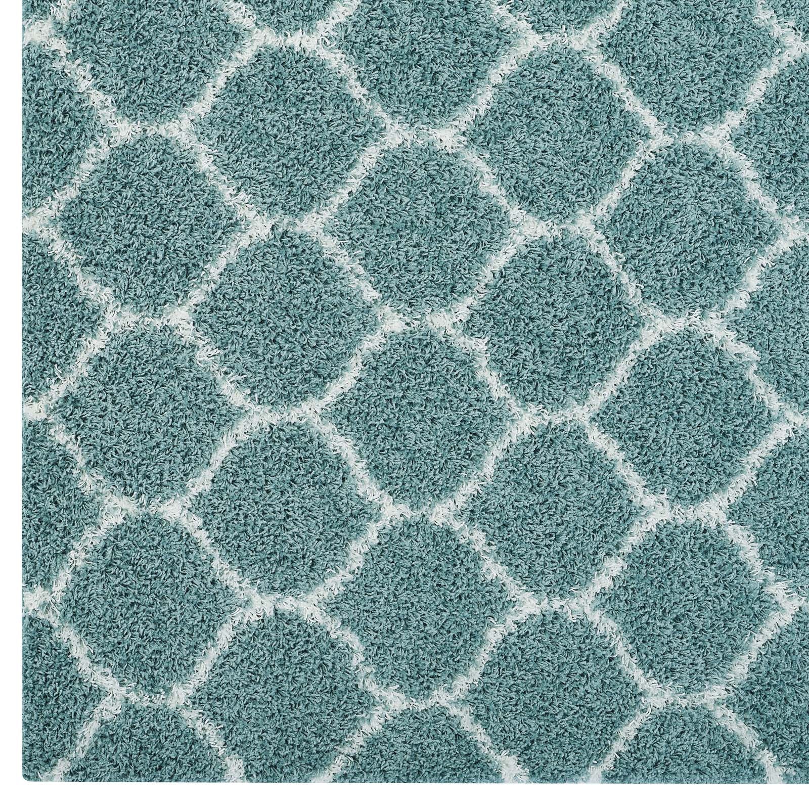 Solvea Moroccan Trellis 8x10 Shag Area Rug by Modway