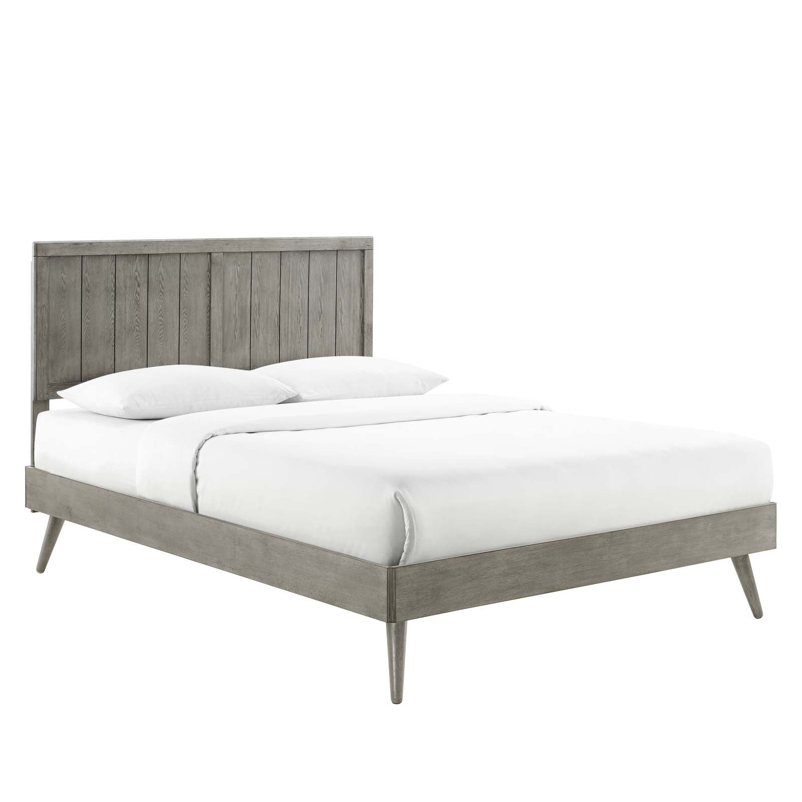 Alana Wood Queen Platform Bed With Splayed Legs by Modway