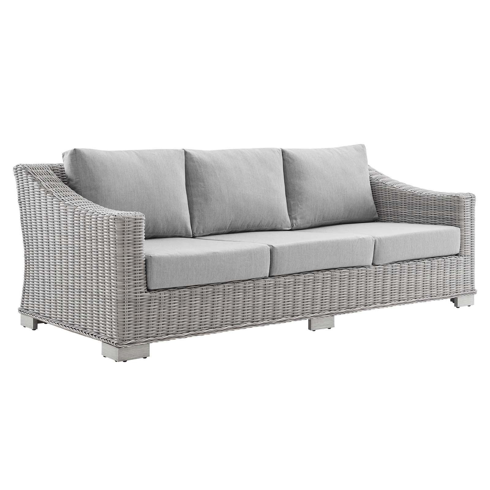 Conway 4-Piece Sunbrella¨ Outdoor Patio Wicker Rattan Furniture Set by Modway