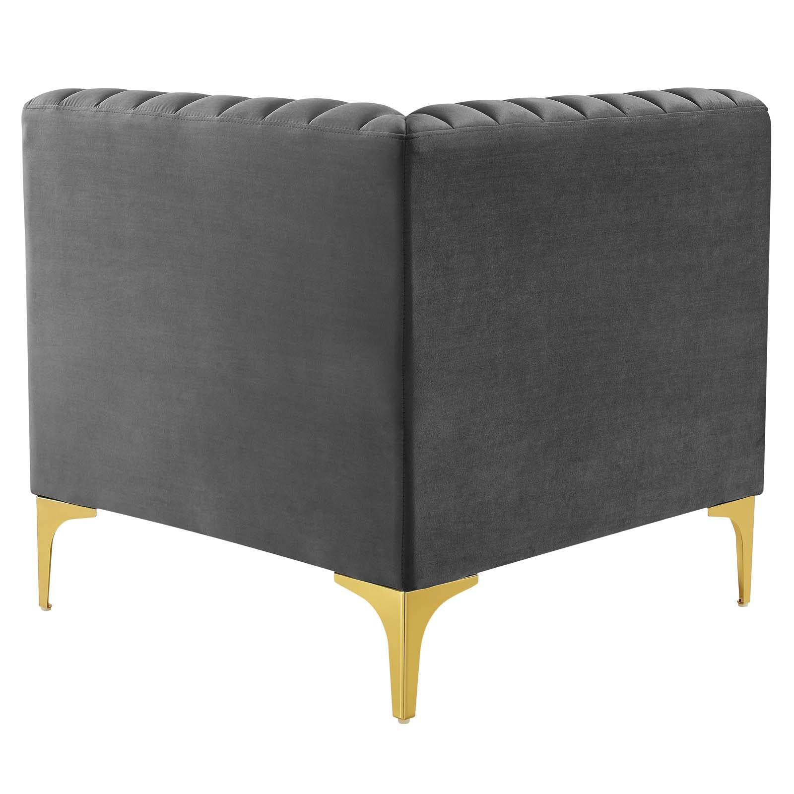 Triumph 4-Piece Channel Tufted Performance Velvet Sectional Sofa by Modway