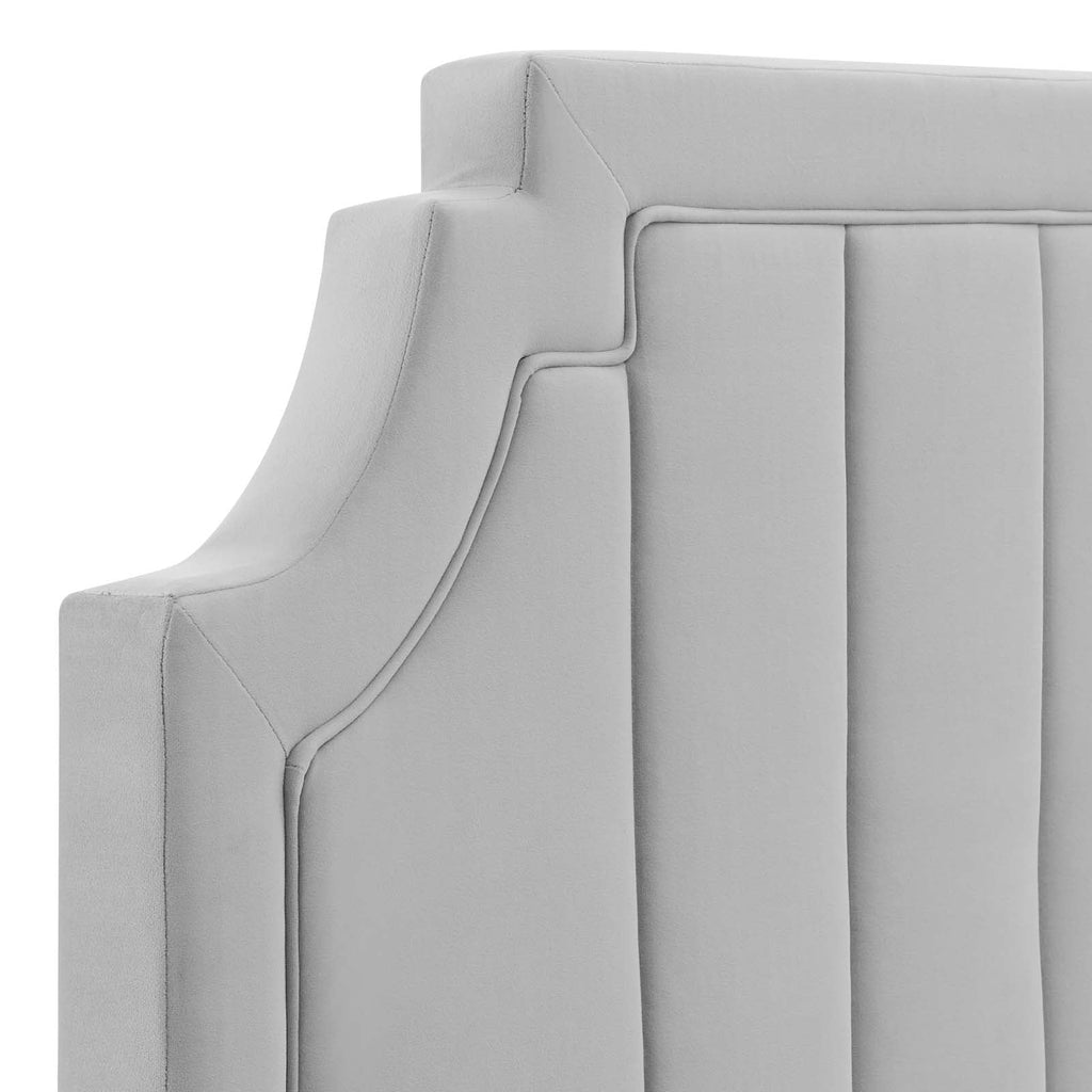Alyona Channel Tufted Performance Velvet Full/Queen Headboard by Modway
