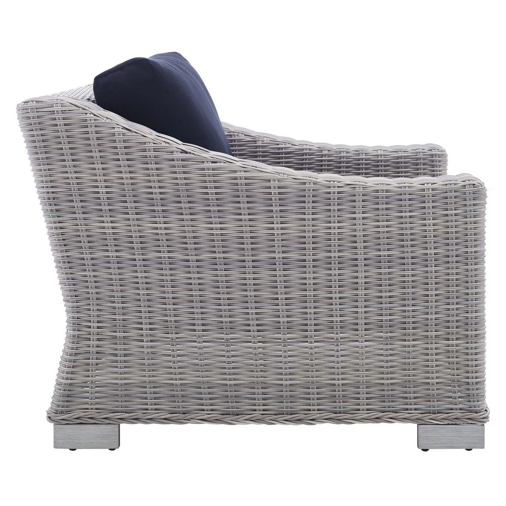 Conway 4-Piece Sunbrella¨ Outdoor Patio Wicker Rattan Furniture Set by Modway